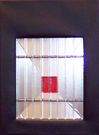 JK 27270 Vor dem Gitter 28 x 38 cm Glas + Folie + Leinwand 2